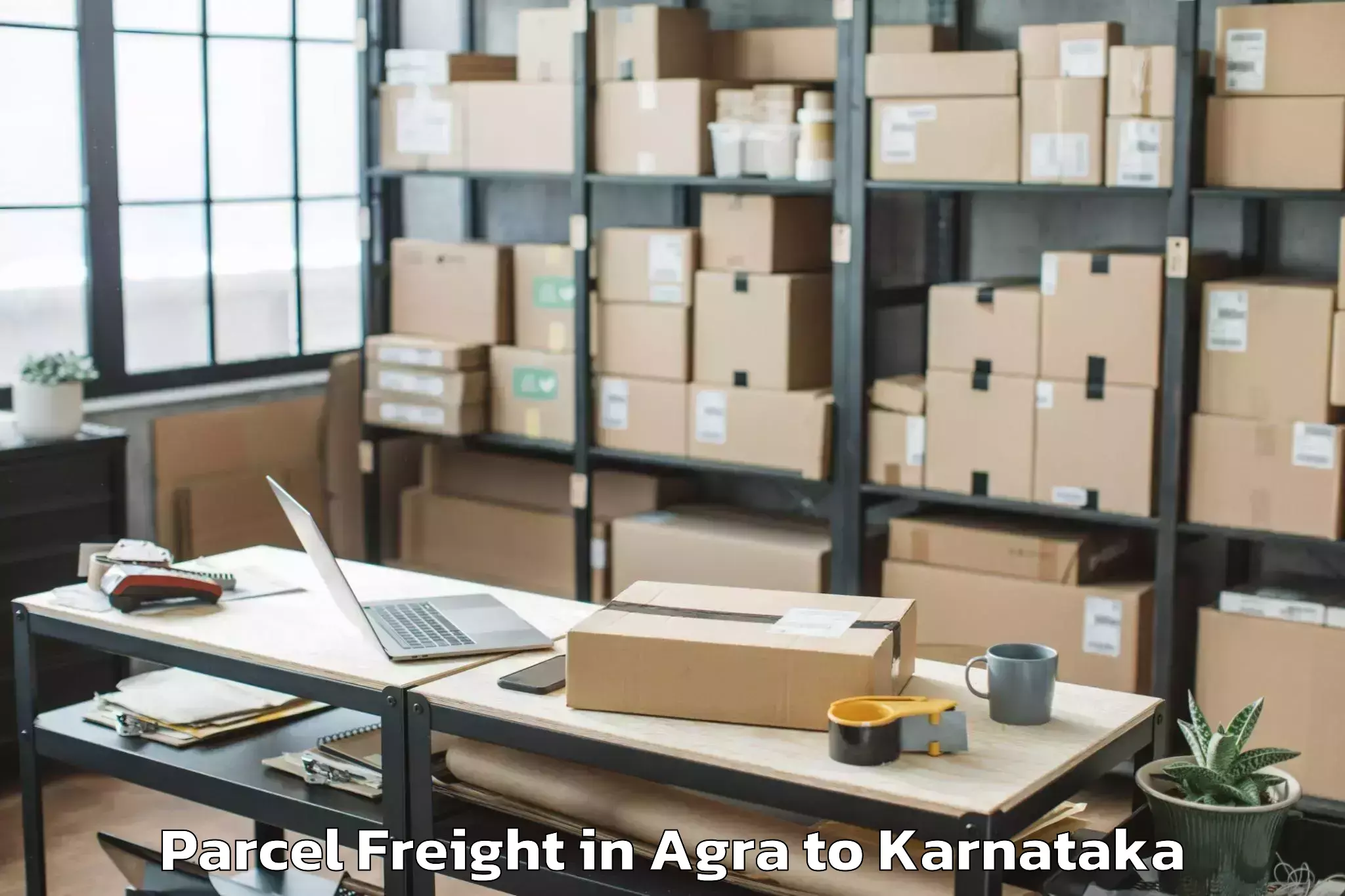 Quality Agra to Kannada University Vidyaranya Parcel Freight